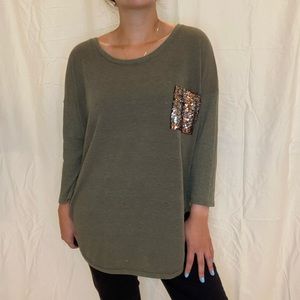 Army Green Blouse